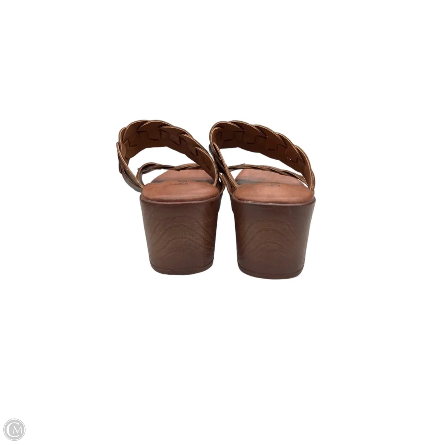 Sandals Heels Block By Boc In Brown, Size: 8