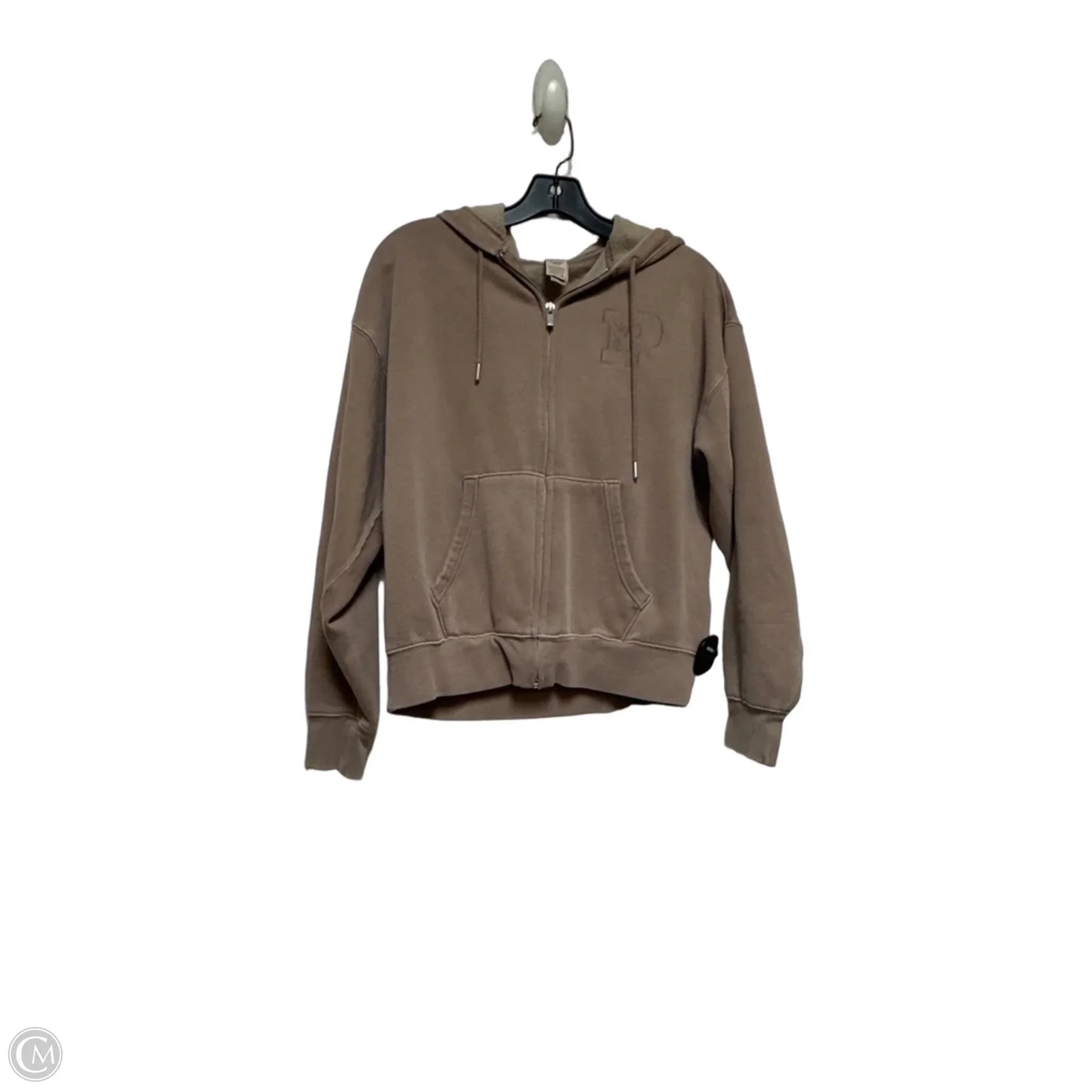 Sweatshirt Hoodie By Pink In Brown, Size: Xs