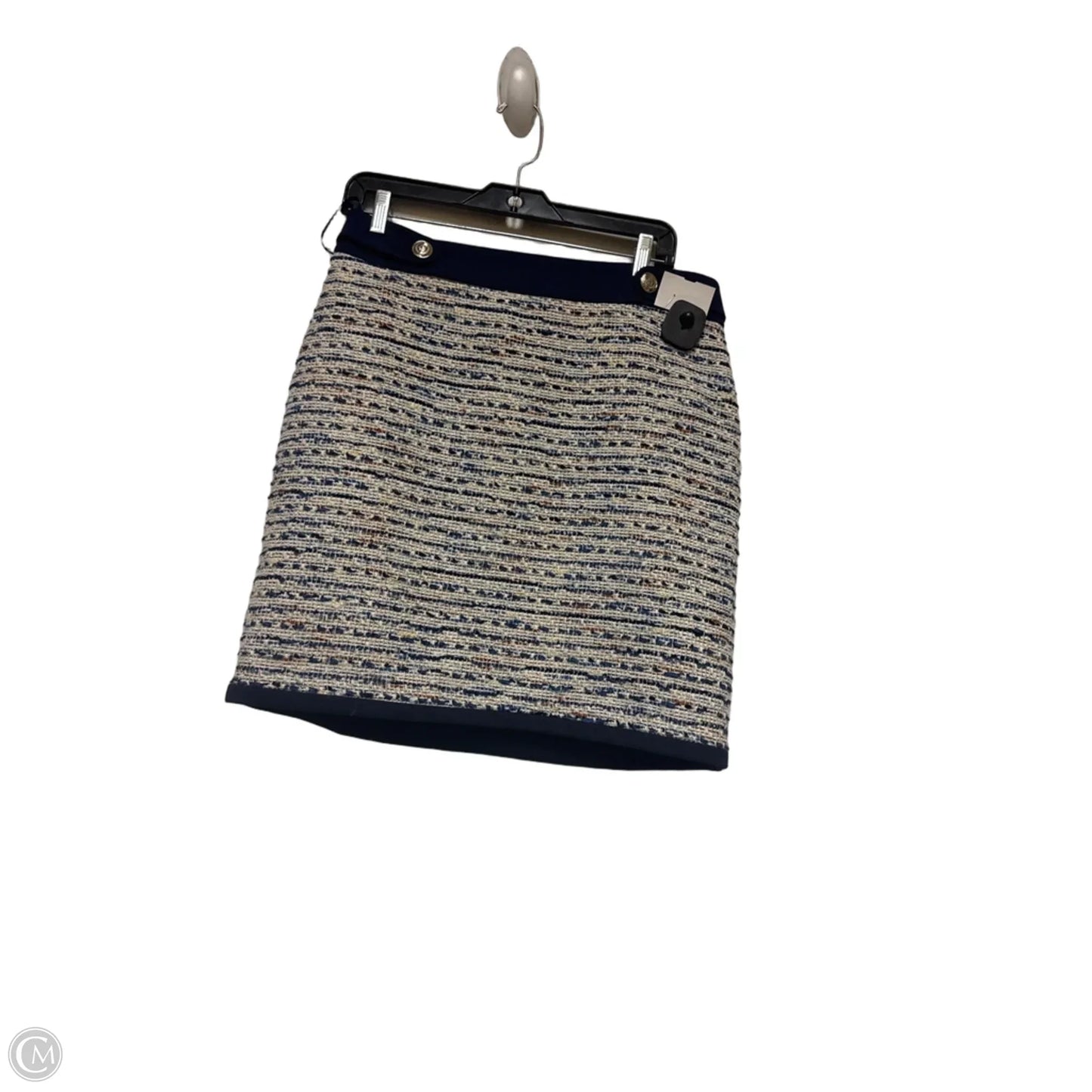 Skirt Mini & Short By White House Black Market In Blue & Cream, Size: 8
