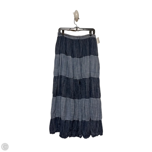 Skirt Maxi By Free People In Blue & White, Size: 0