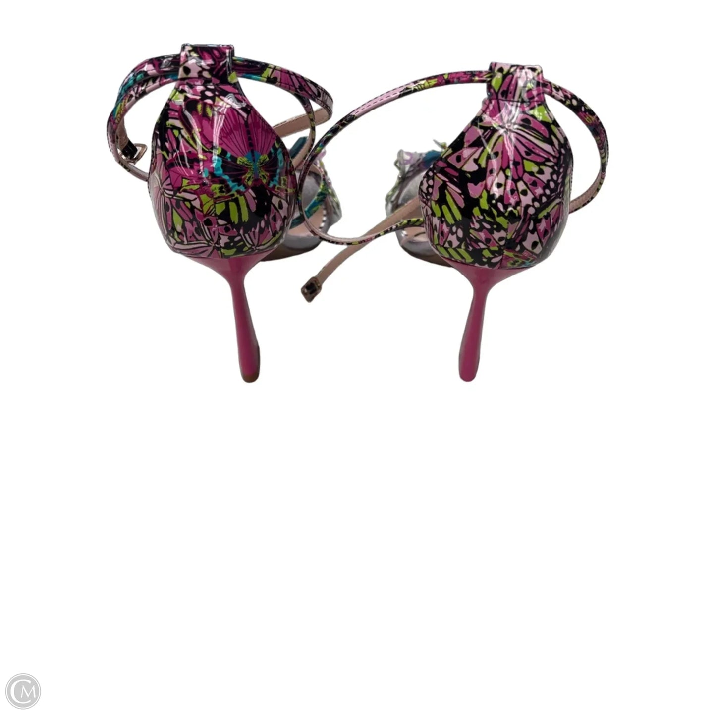Shoes Heels Block By Betsey Johnson In Pink & Purple, Size: 9.5