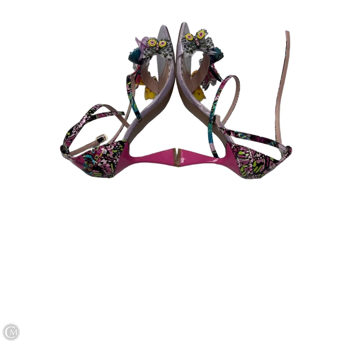 Shoes Heels Block By Betsey Johnson In Pink & Purple, Size: 9.5