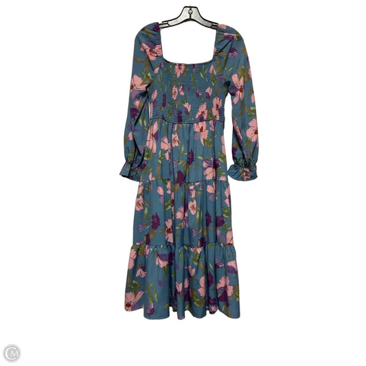 Dress Casual Midi By Simplee In Floral Print, Size: M