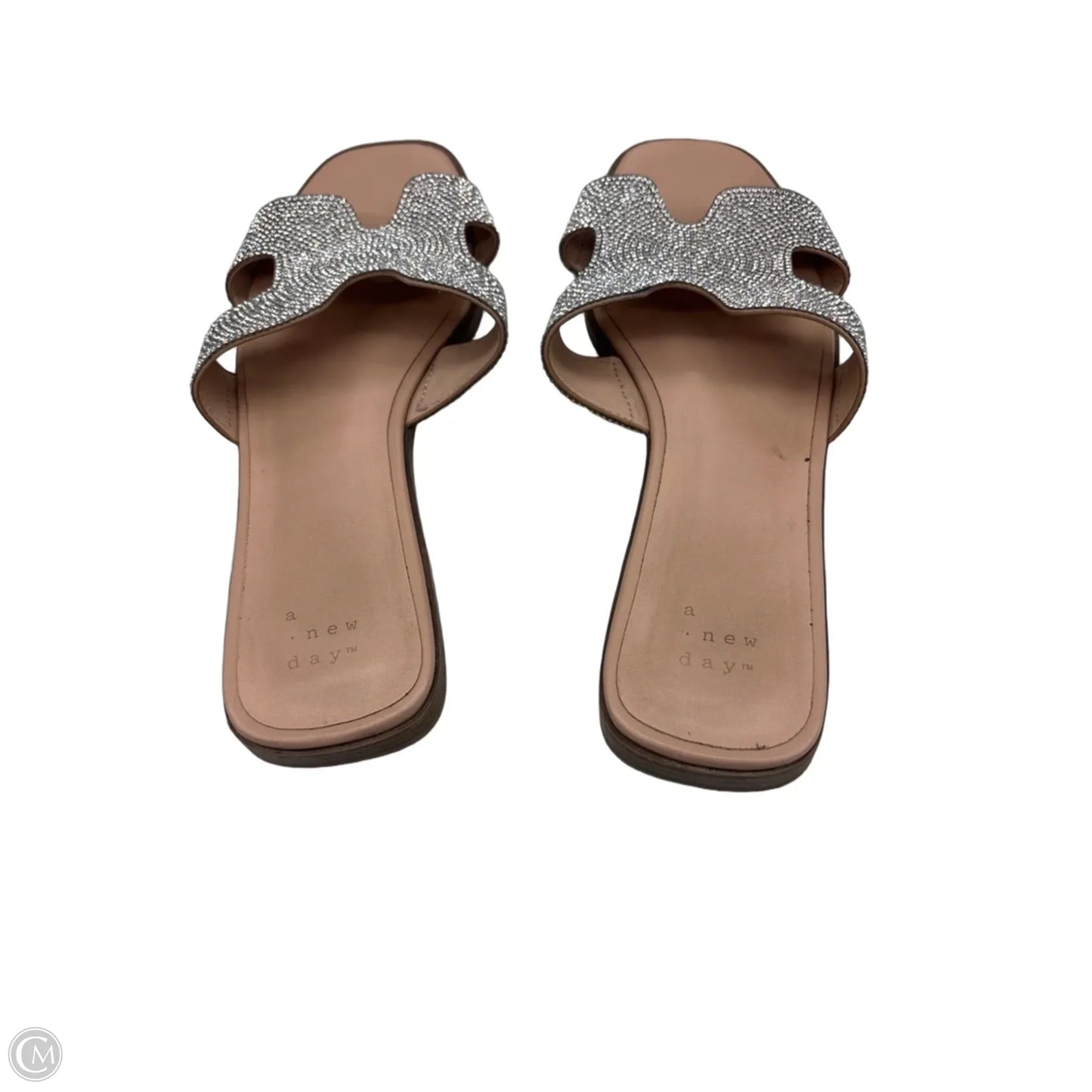 Sandals Flats By A New Day In Silver, Size: 7.5