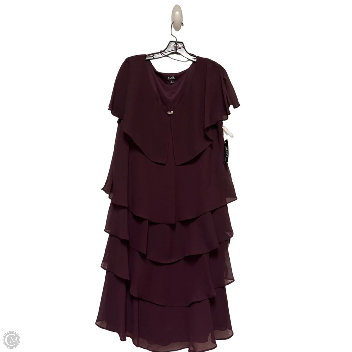 Dress Party Short By Sl Fashions In Purple, Size: 2x