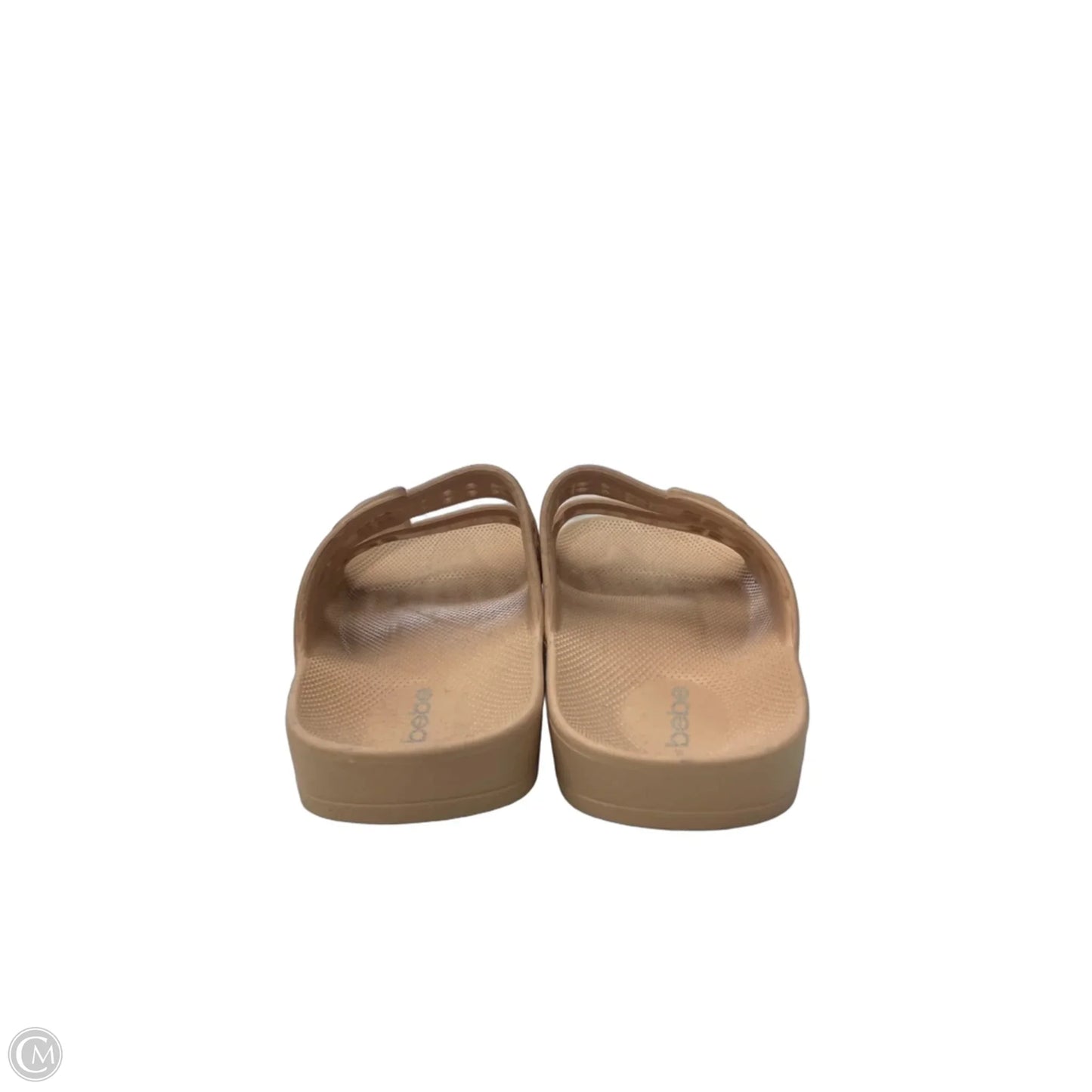 Sandals Flats By Bebe In Tan, Size: 7