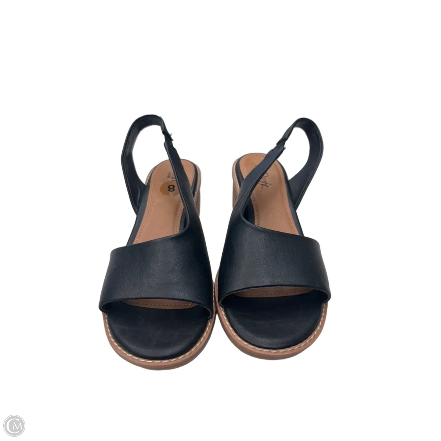 Sandals Heels Block By Sofft In Black, Size: 8