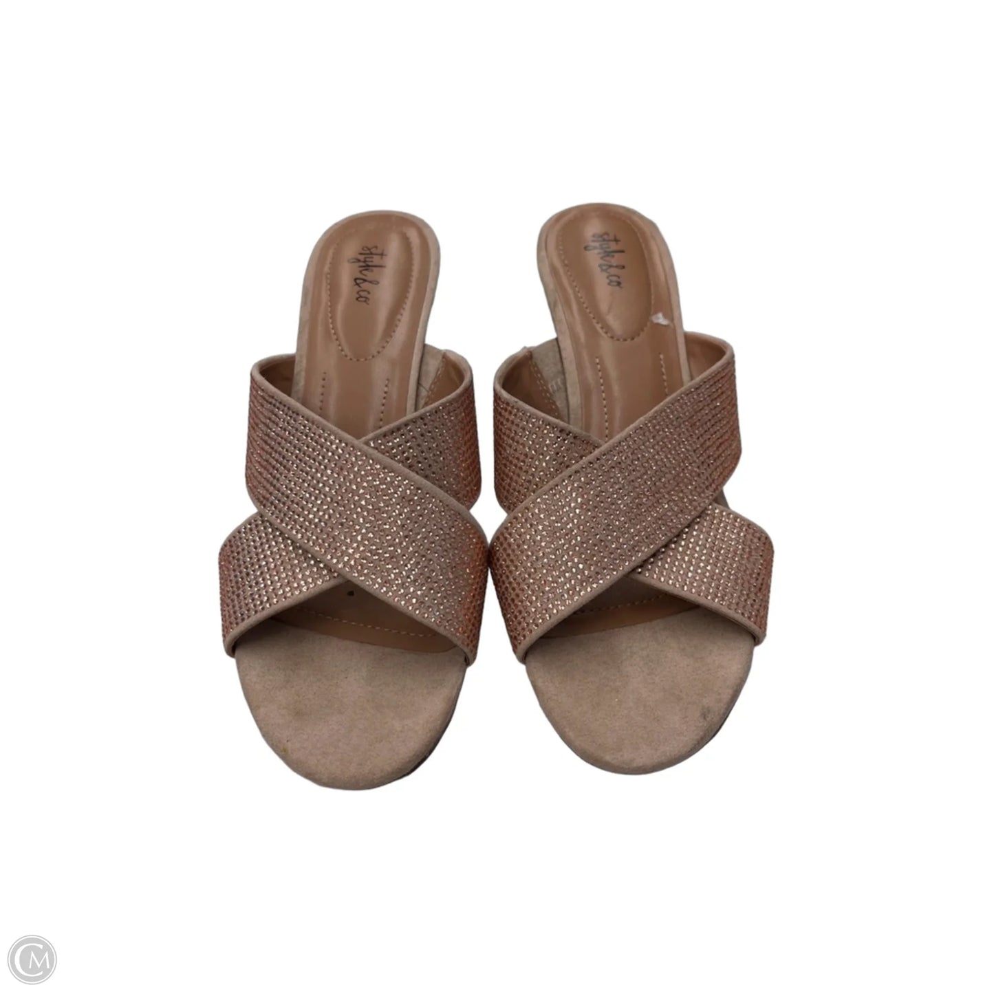 Shoes Heels Kitten By Style And Company In Rose Gold, Size: 9