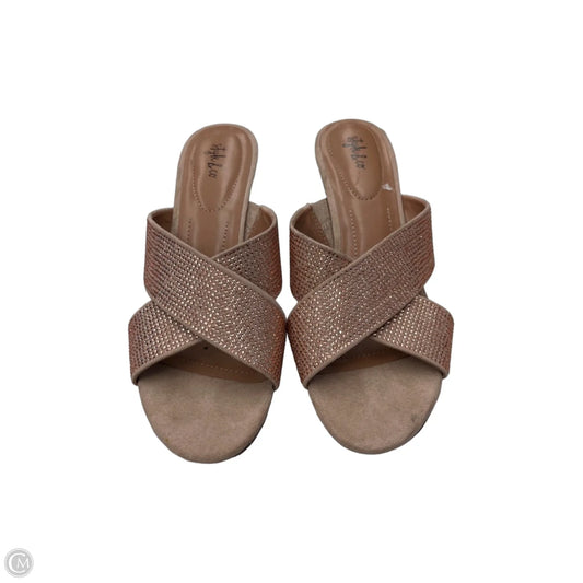 Shoes Heels Kitten By Style And Company In Rose Gold, Size: 9