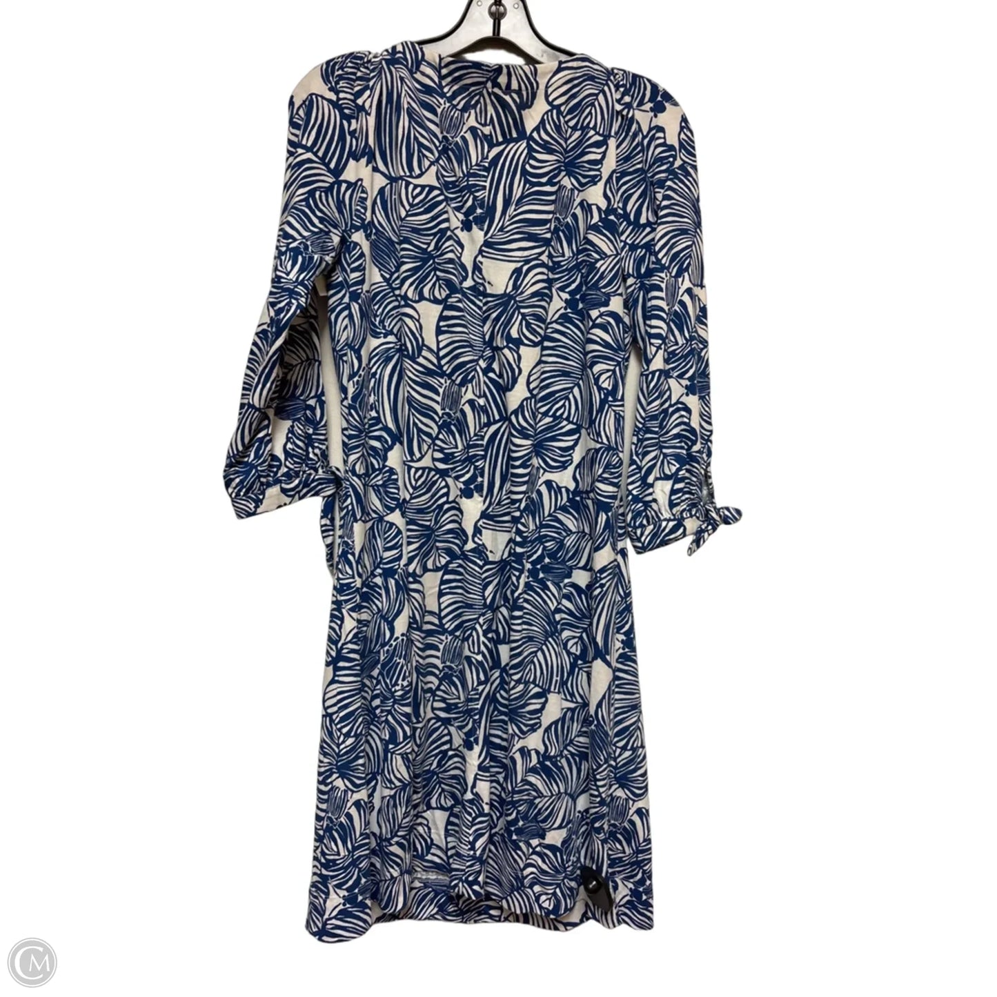 Dress Designer By Lilly Pulitzer In Blue & White, Size: M