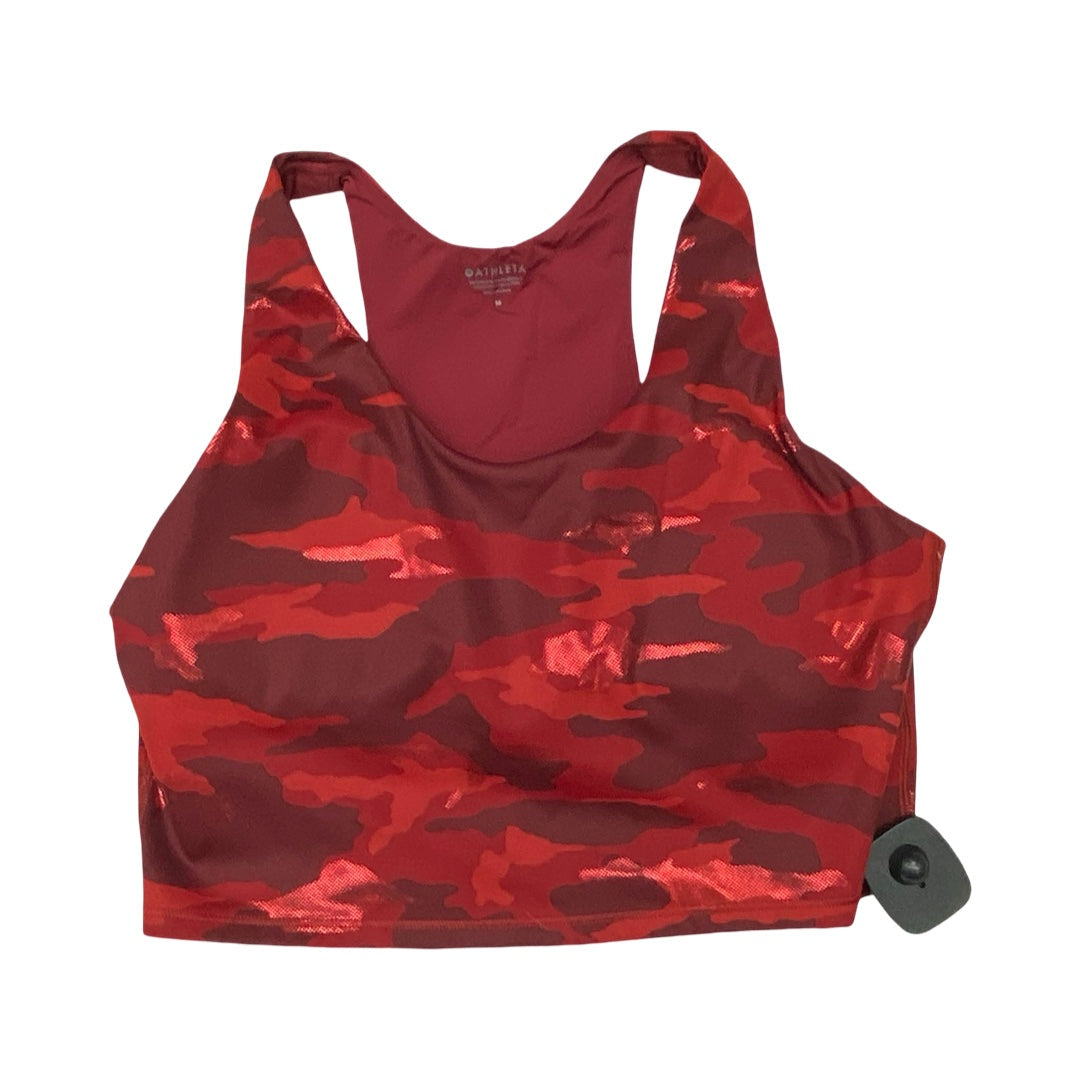 Athletic Bra By Athleta In Camouflage Print, Size:M