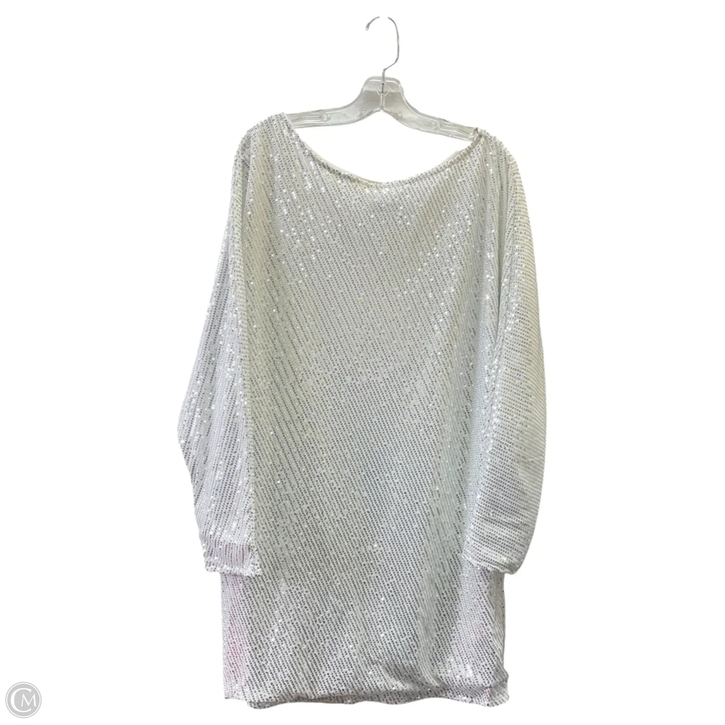 Dress Party Short By Chicme In Silver & White, Size: Xl