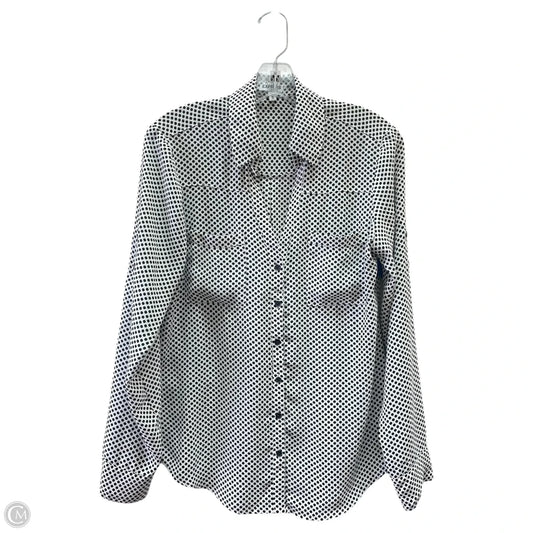 Top Long Sleeve By Express In Black & White, Size: M