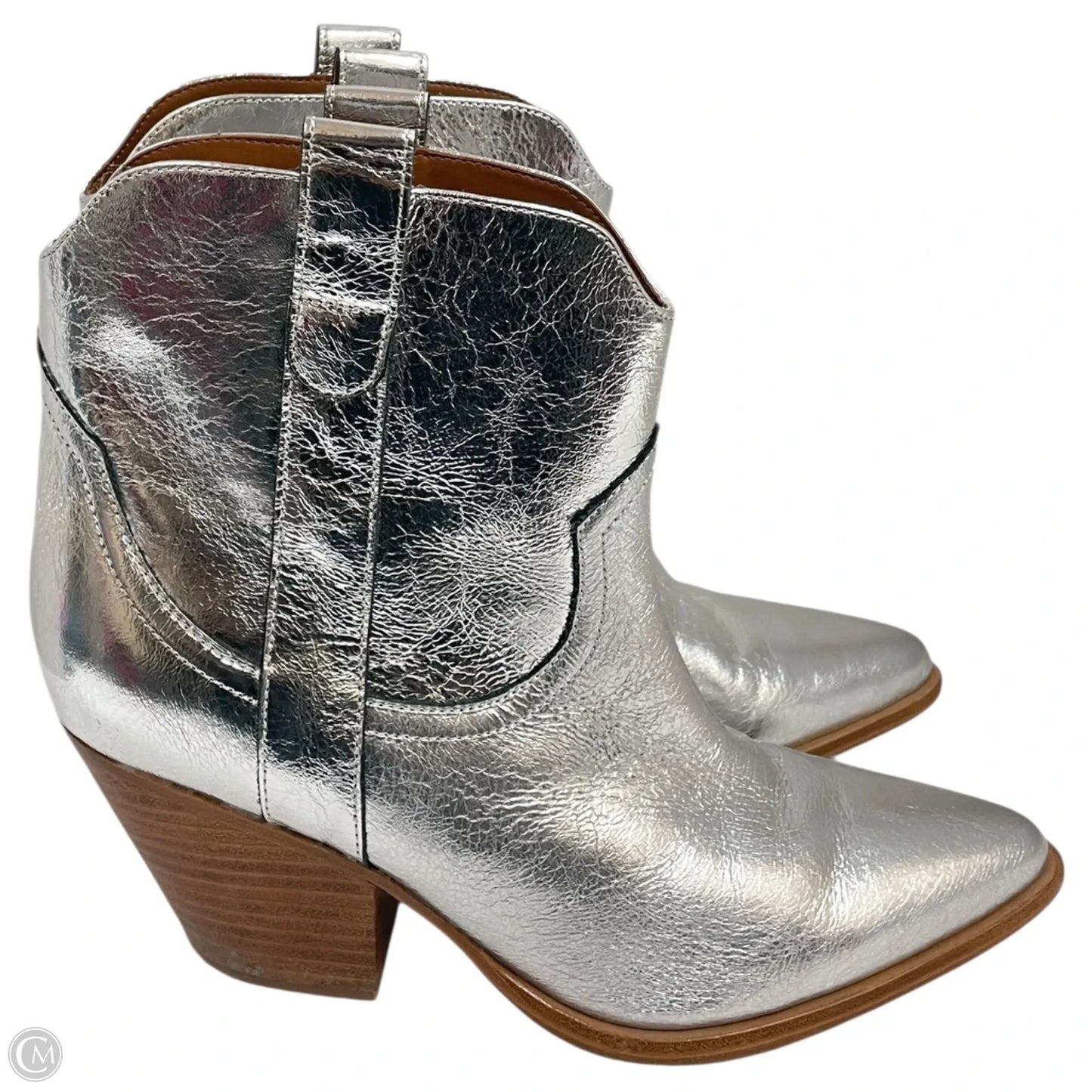 Boots Western By Marc Fisher In Silver, Size: 10