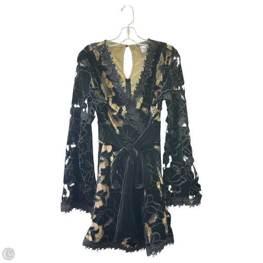 Dress Party Short By Venus In Black & Tan, Size: L