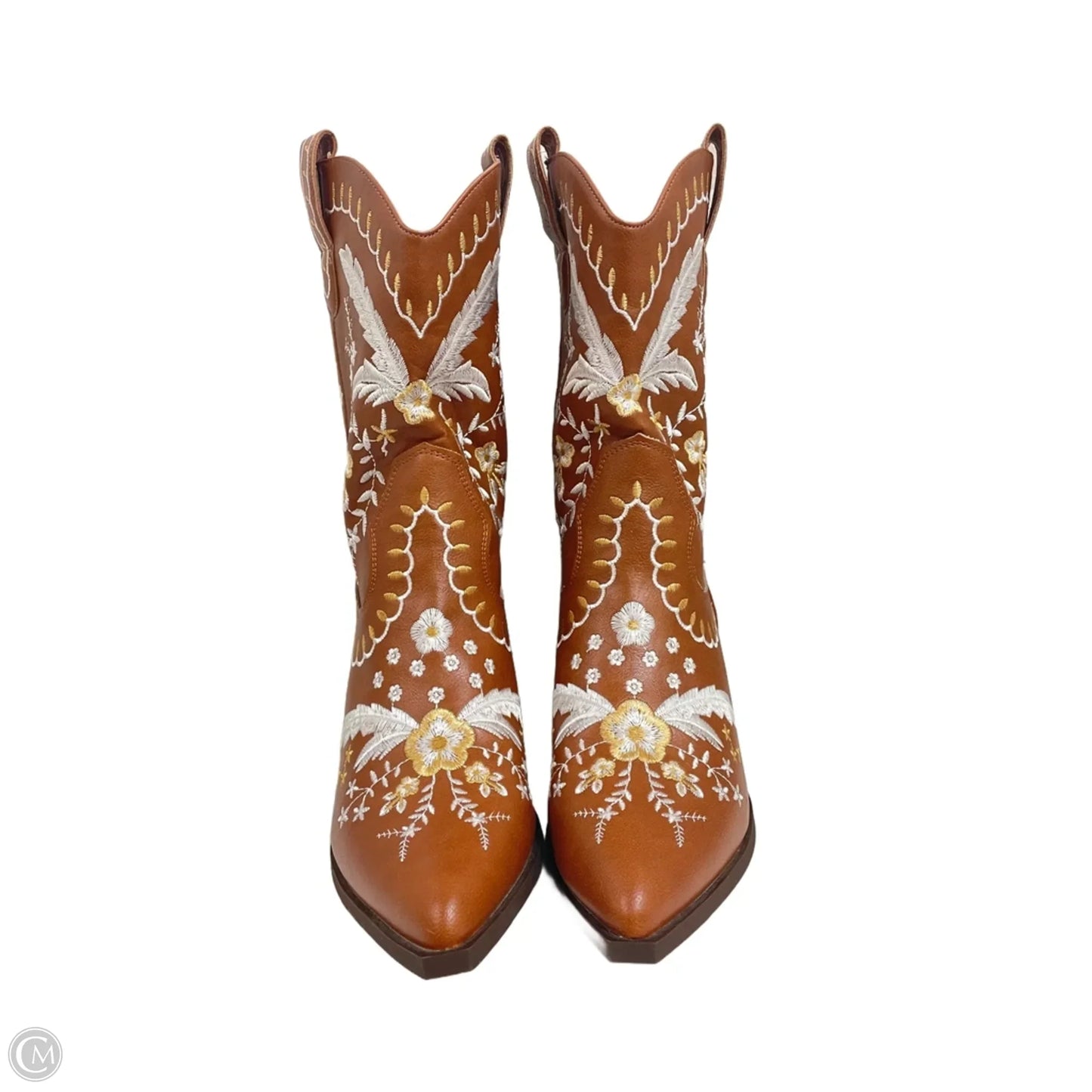 Boots Western By Cmf In Brown & White, Size: 11