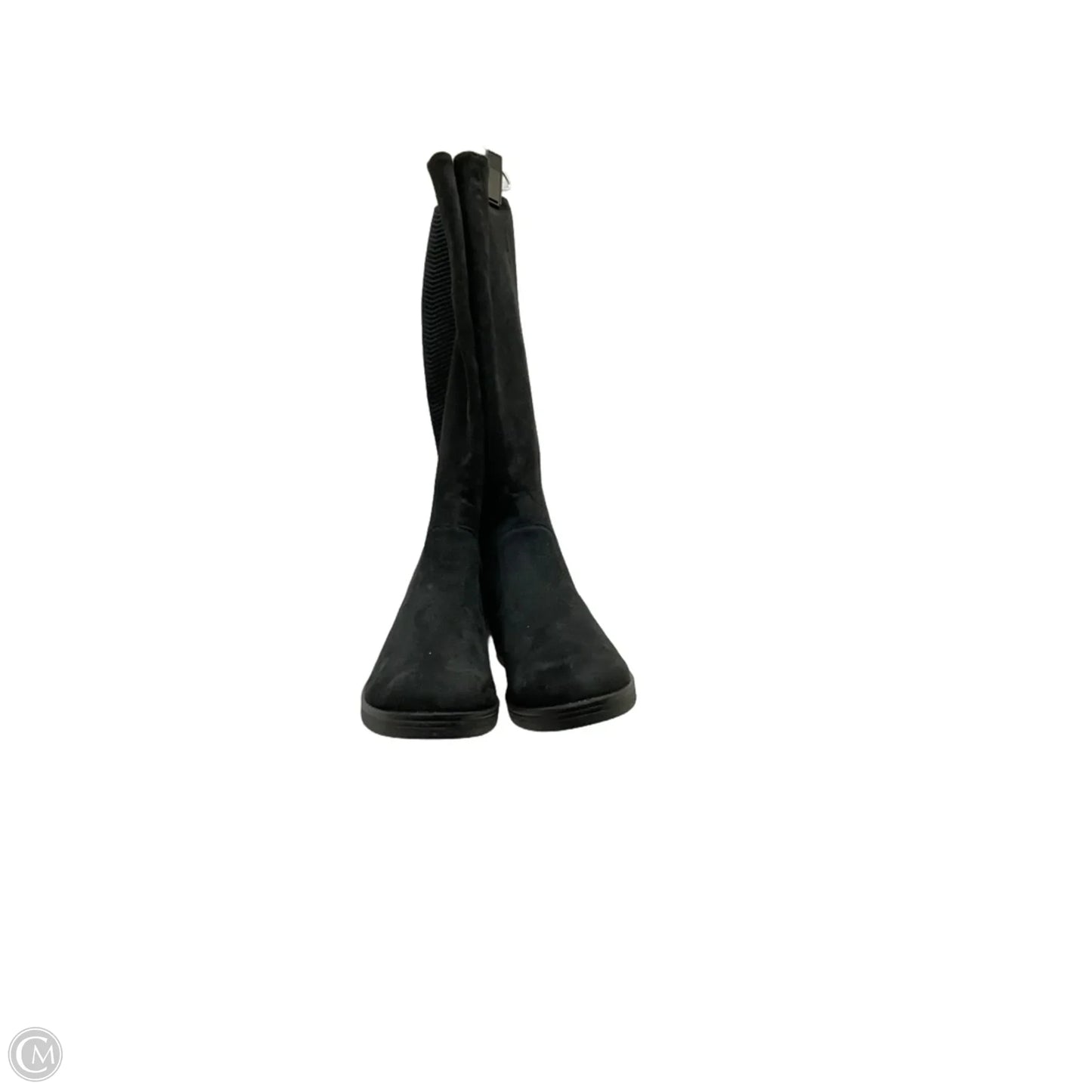 Boots Knee Heels By Bzees In Black, Size:9.5