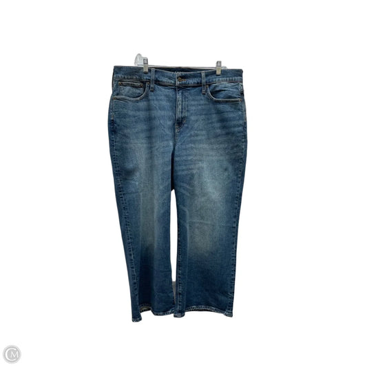 Jeans Wide Leg By J. Crew In Blue Denim, Size: 14