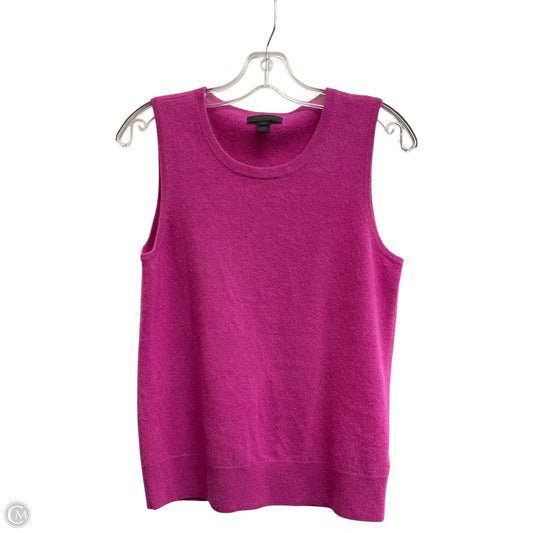Vest Sweater By Saks Fifth Avenue In Pink, Size: M