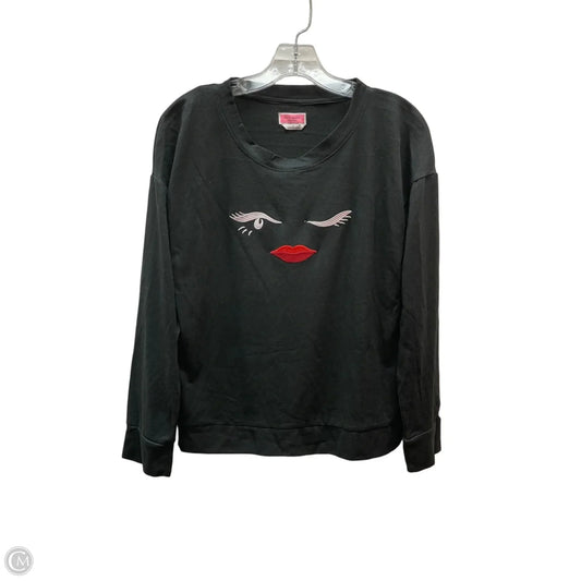 Top Long Sleeve Designer By Kate Spade In Black, Size: S
