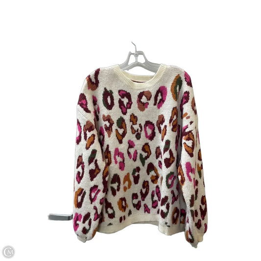 Sweater By Entro In Animal Print, Size: L