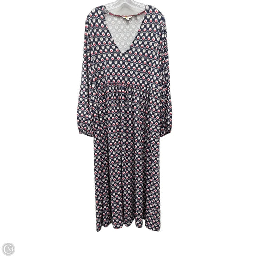 Dress Casual Maxi By Boden In Black & Red, Size: 2x