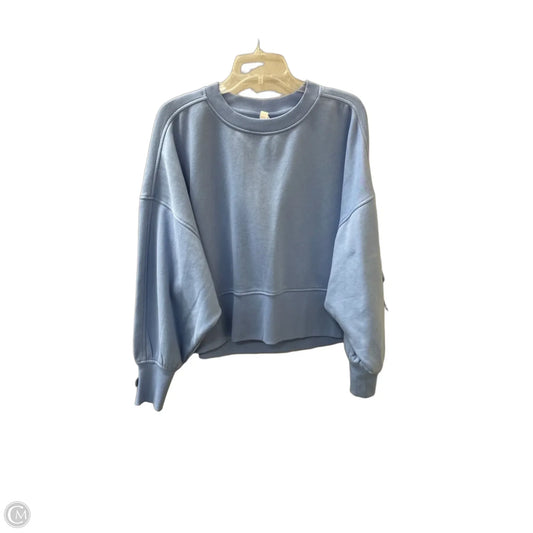 Athletic Sweatshirt Crewneck By Zella In Blue, Size: M