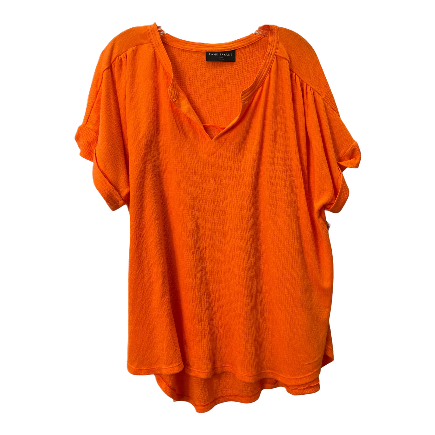 Orange Top Short Sleeve By Lane Bryant, Size: 1x