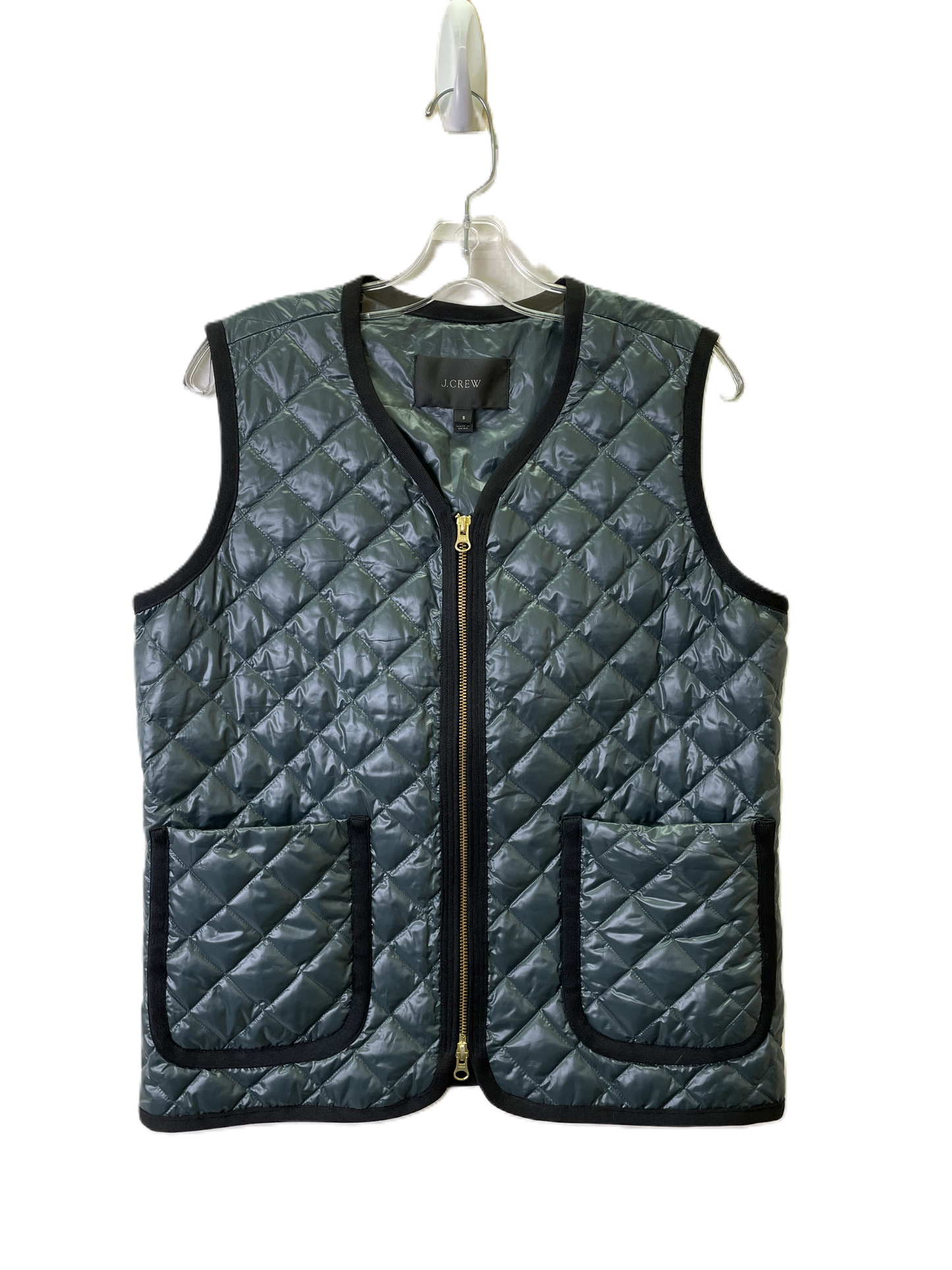 Vest Puffer & Quilted By J. Crew In Green, Size: S