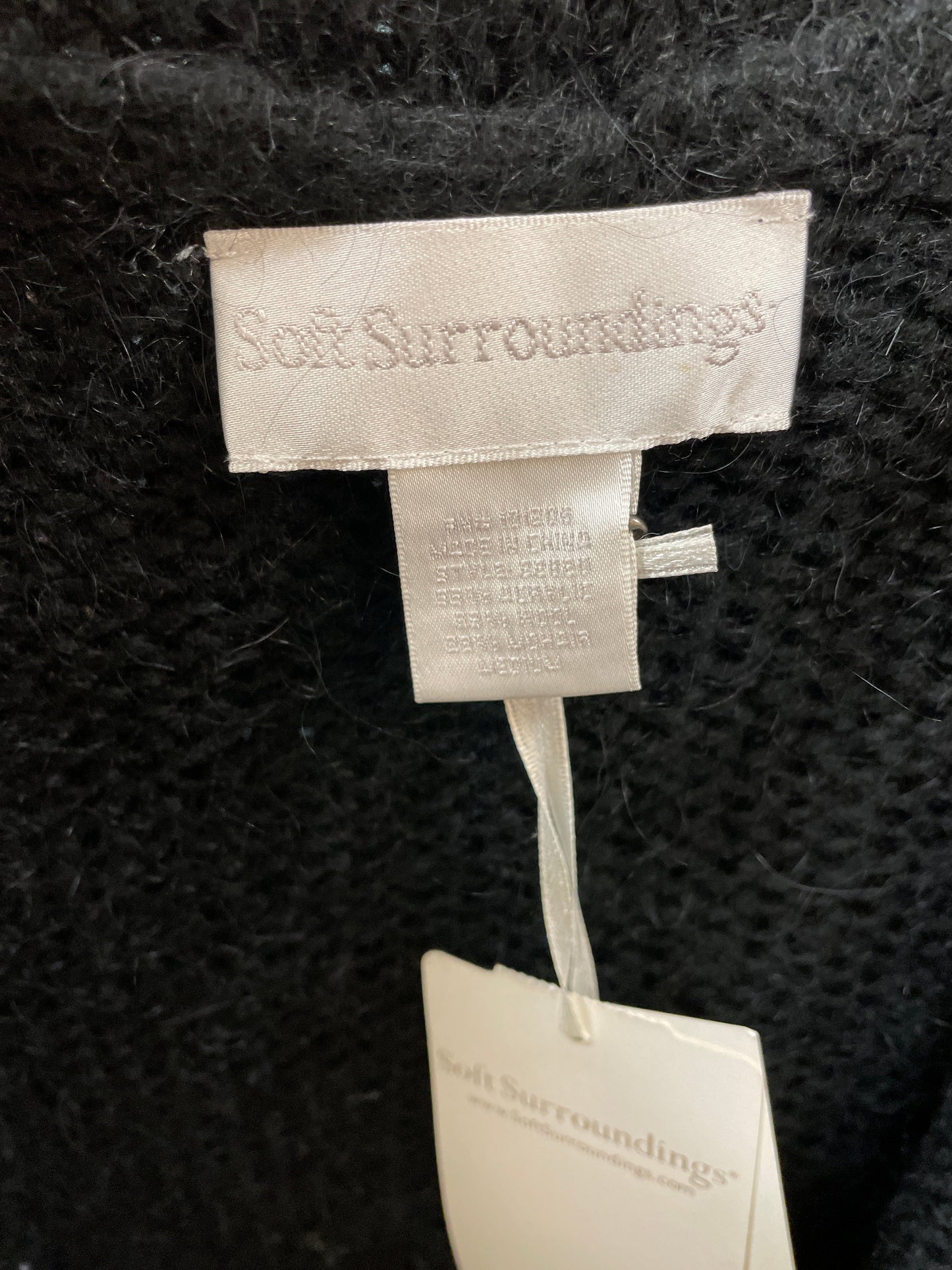 Black Sweater Cardigan By Soft Surroundings, Size: M