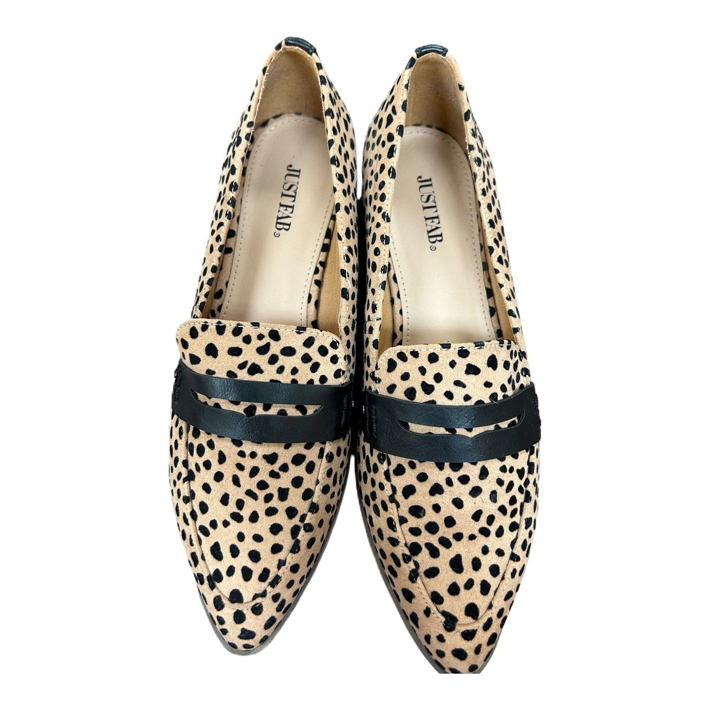 Animal Print Shoes Flats By Just Fab, Size: 9