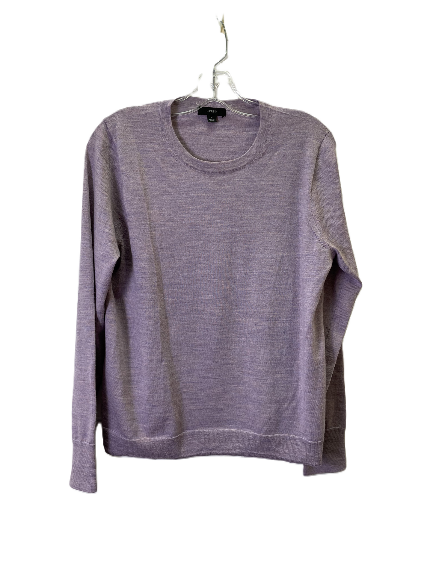 Top Long Sleeve By J. Crew In Purple, Size: L