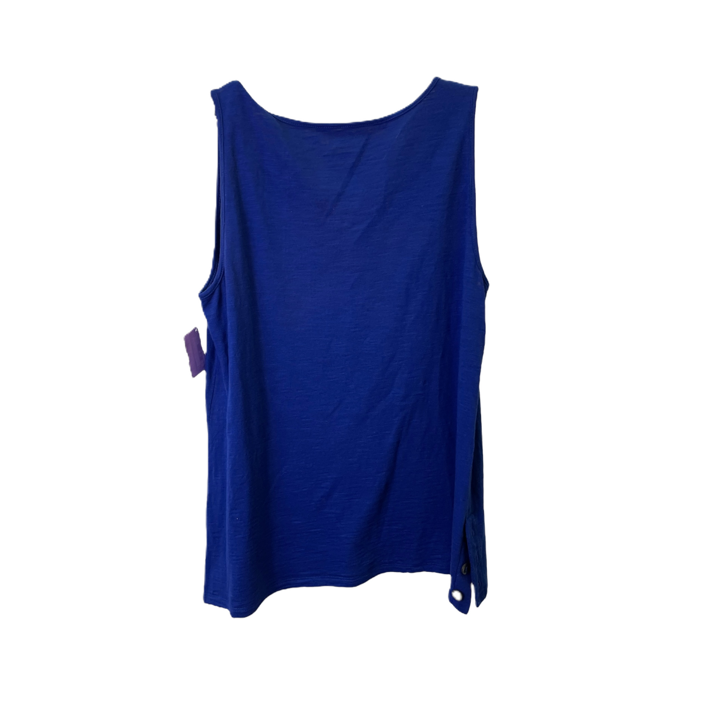 Blue Top Sleeveless Basic By Chicos, Size: M