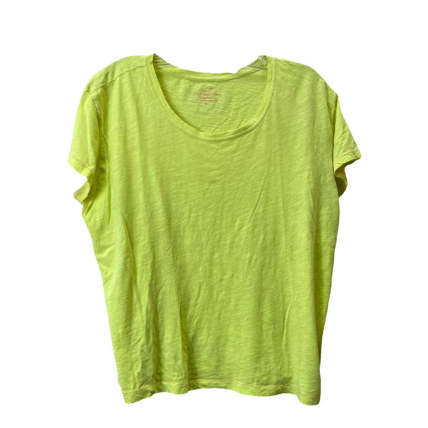 Yellow Top Short Sleeve Basic By Vineyard Vines, Size: S