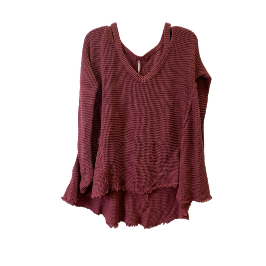 Red Sweater By Free People, Size: L