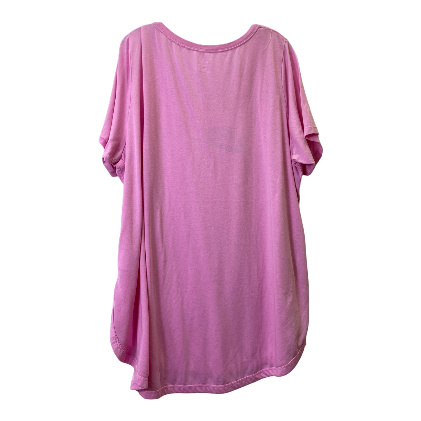 Pink Athletic Top Short Sleeve By Nike Apparel, Size: 2x