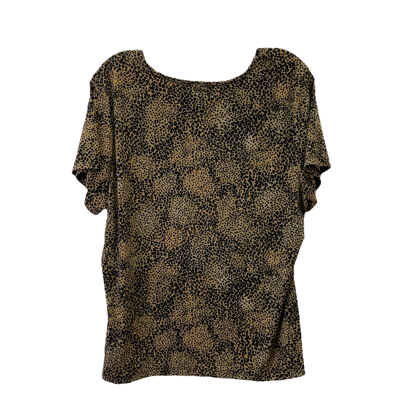 Animal Print Top Short Sleeve By East 5th, Size: 1x