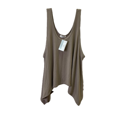Taupe Top Sleeveless By Zenana Outfitters, Size: L