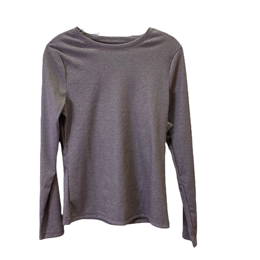 Taupe Top Long Sleeve Basic By A New Day, Size: M