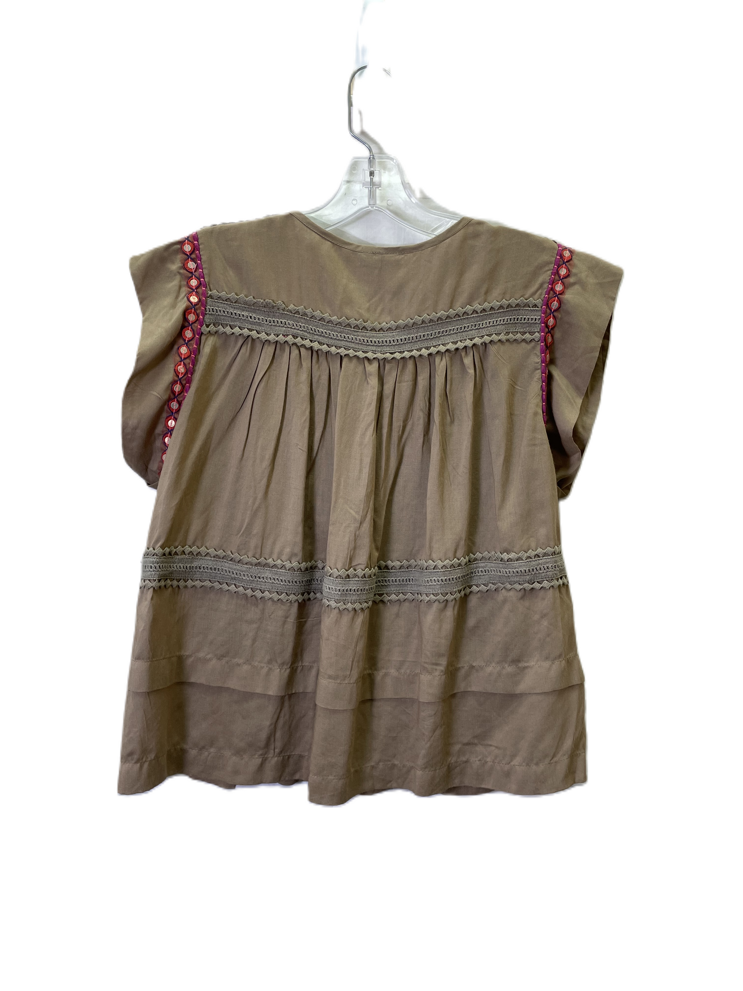 Top Short Sleeve By Blank London In Brown, Size: Xs