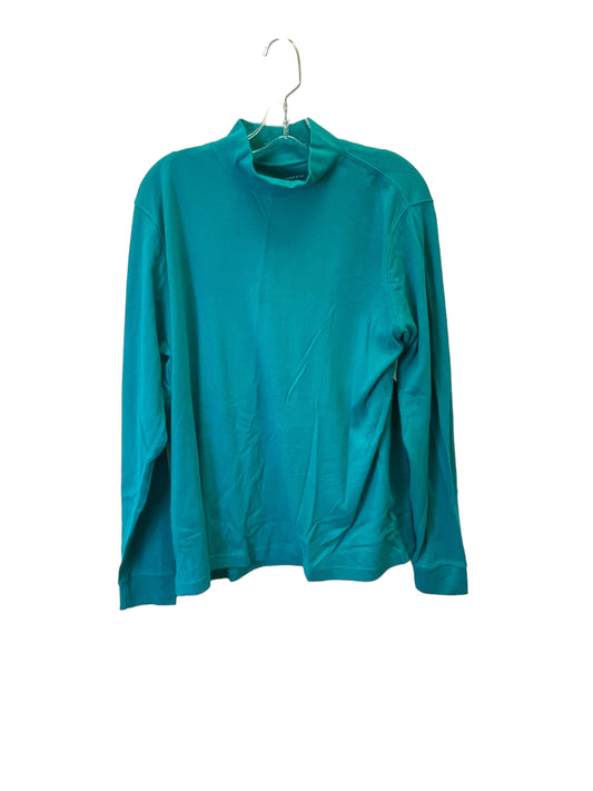 Aqua Top Long Sleeve By Lands End, Size: Xl