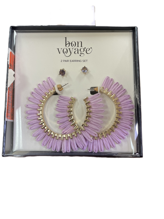 Earrings Hoop By Cme  Size: 02 Piece Set