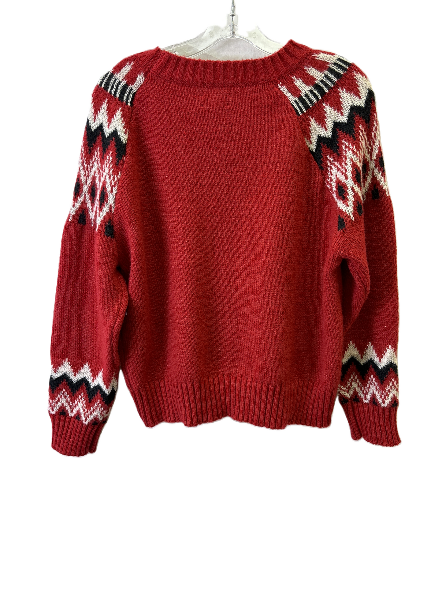 Sweater By Lucky Brand In Red, Size: L