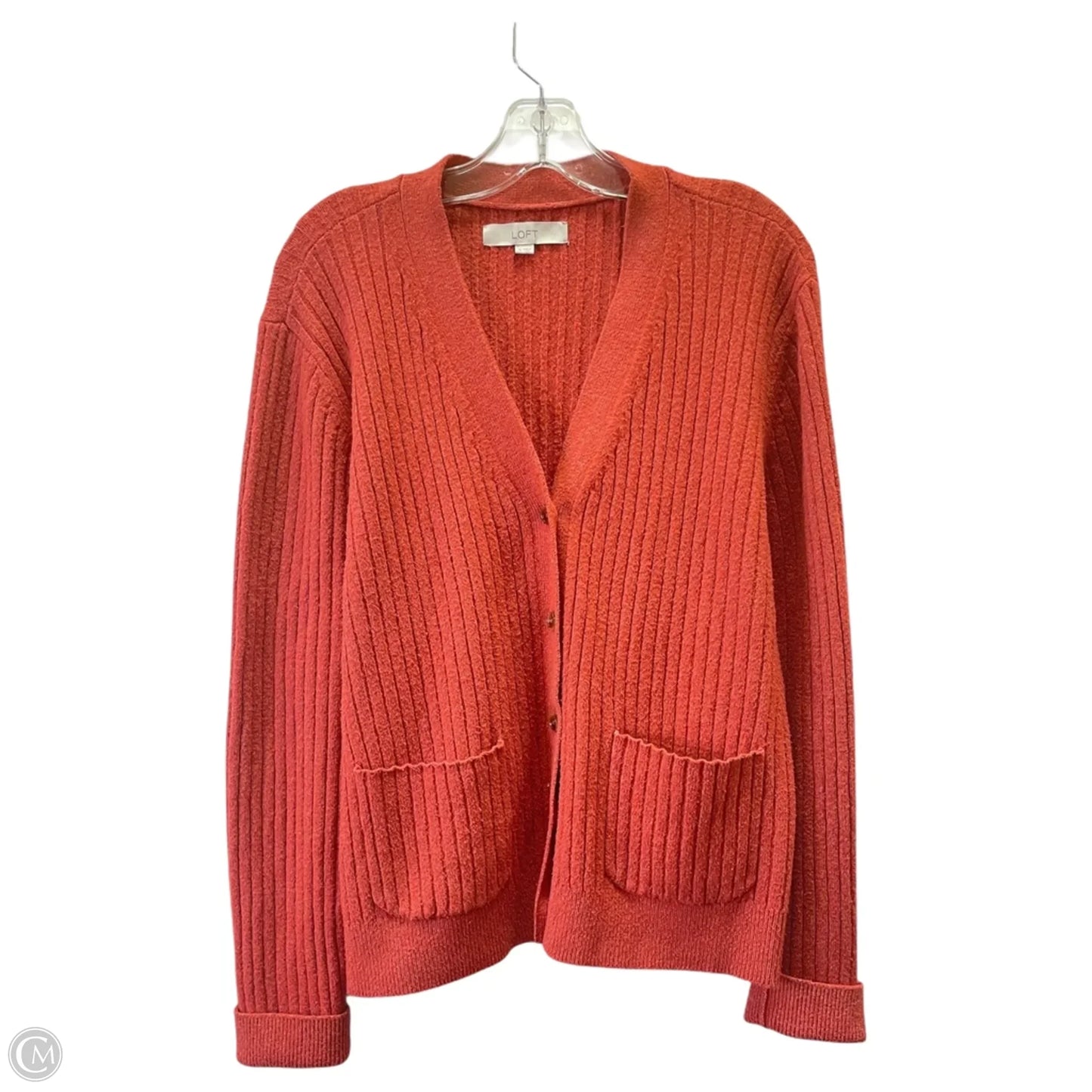 Sweater By Loft In Orange, Size: Xl