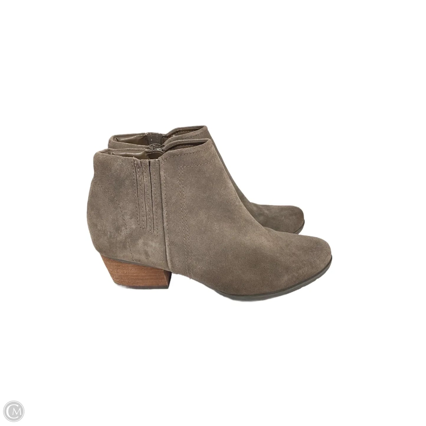 Boots Ankle Flats By Blondo In Tan, Size: 9.5