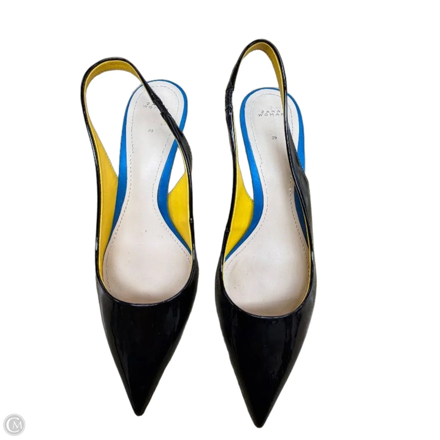 Shoes Heels Kitten By Zara In Blue, Size: 8