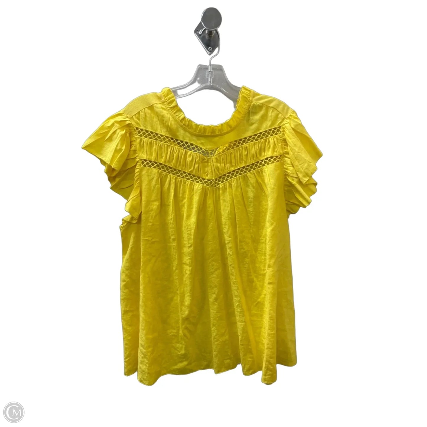 Top Sleeveless By Lane Bryant In Yellow, Size: 16