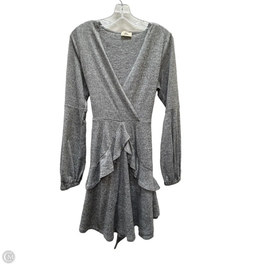 Dress Casual Short By Olian In Grey, Size: L