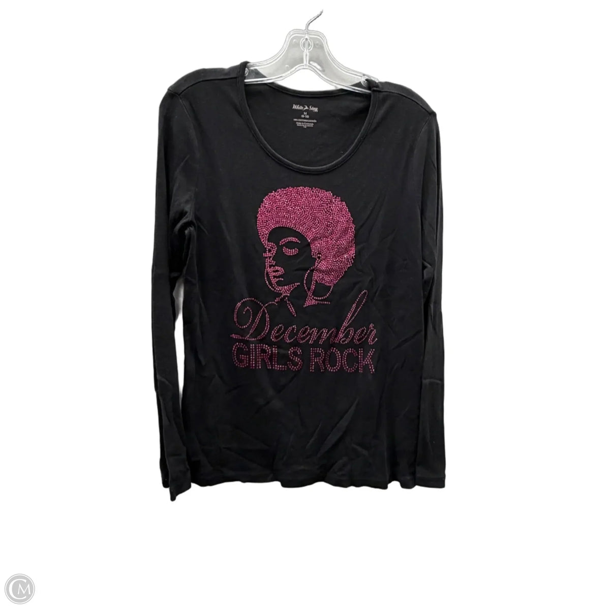 Top Long Sleeve Basic By White Stag In Black, Size: M