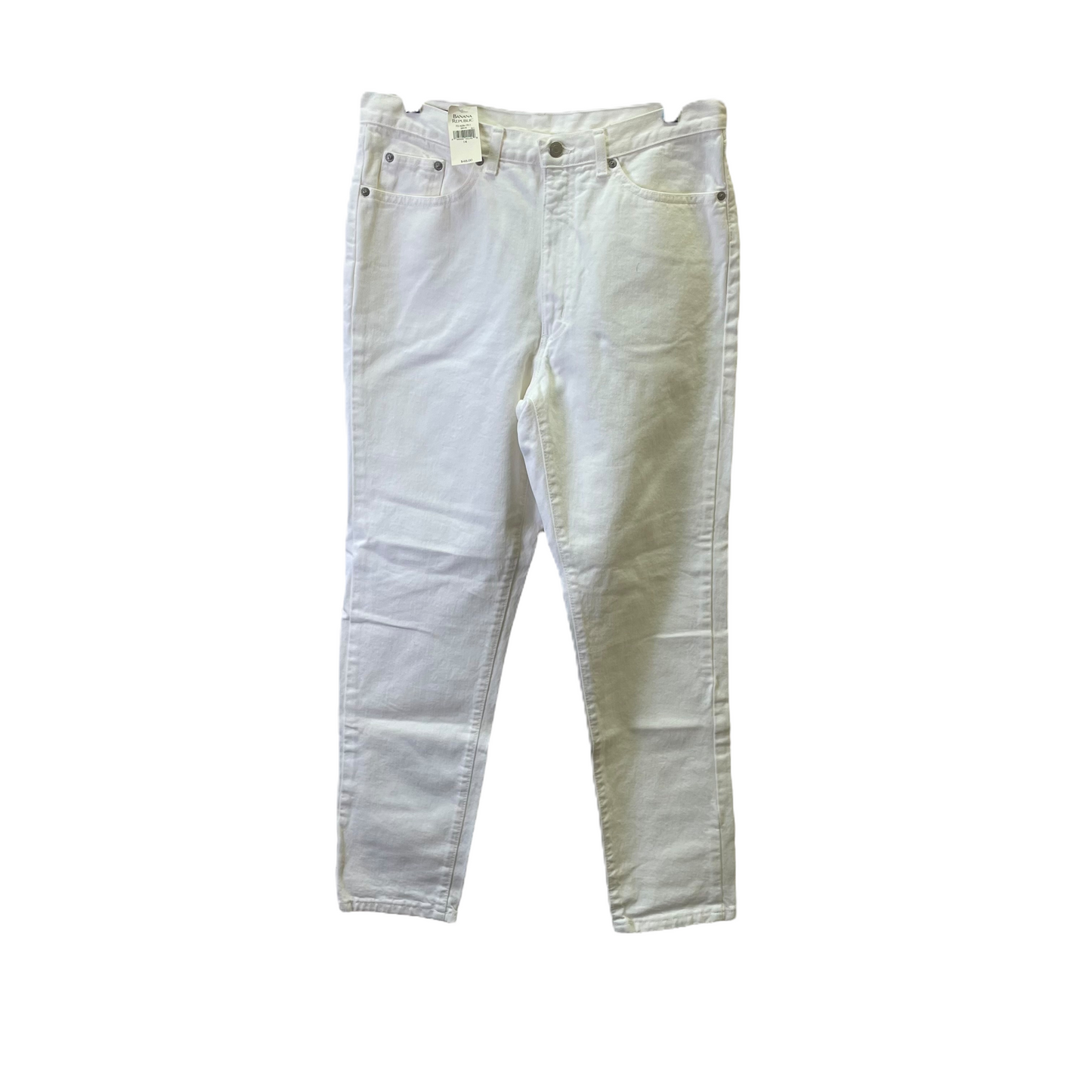 White Pants Cropped By Banana Republic, Size: 14